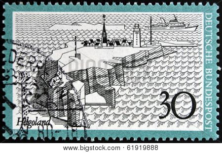 GERMANY - CIRCA 1977: A stamp printed in Germany shows Helgoland circa 1977