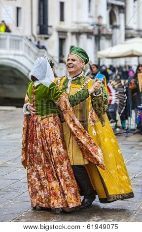 Venetian Couple Dancing