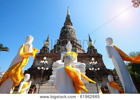Yai Chai Mongkol Temple, Ayutthaya, Thailand