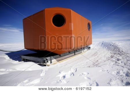 Antártica casa móvel