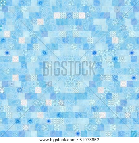 Blue Background With Abstract Pattern
