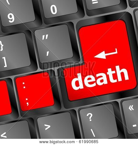 Death Button On Computer Keyboard Pc Key