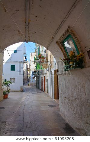 Alleyway. Monopoli. Puglia. Italy.