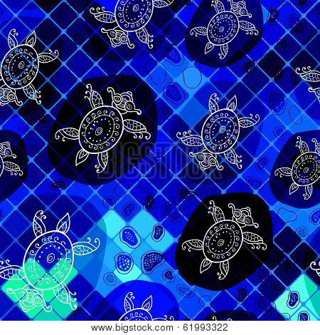 Marine pattern in abstract style.