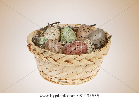 Easter Eggs In A Speckled Speckles