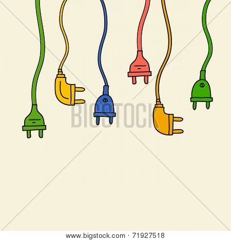 Electric plug in color