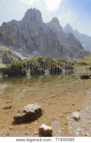 Coldai Lake, In The Dolomites