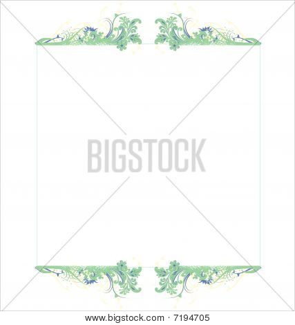 Quadro com redemoinho floral