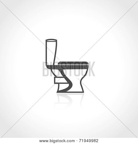 Plumbing icon toilet bowl
