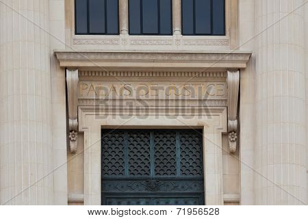 Justice Palace (palais De Justice) Of Paris France