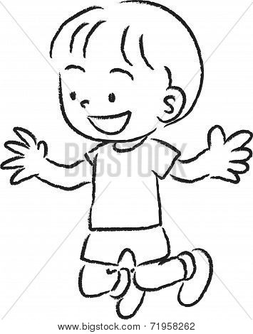 boyl jumping