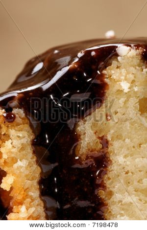 biscuit met chocolade siroop