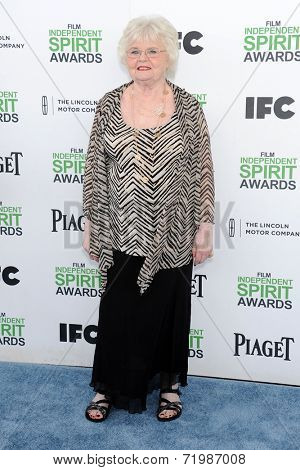 LOS ANGELES - MAR 01:  June Squibb arrives to the Film Independent Spirit Awards 2014  on March 01, 2014 in Santa Monica, CA.                