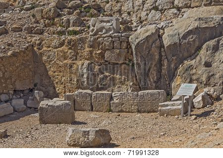 Ancient fortress in Israel Nimrod.