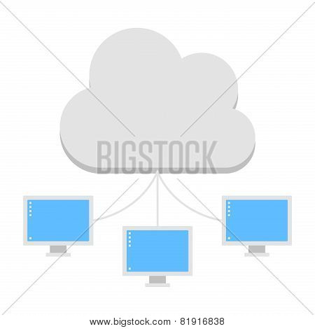 Cloud services icon