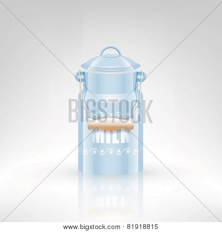 Milk metal can
