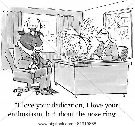 Bull Has Enthusiasm
