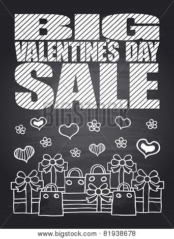 Best Price Valentine's Day chalkboard card