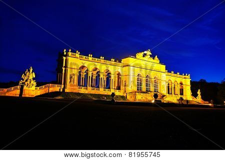 Gloriette Schonbrunn In Vienna At Sunset
