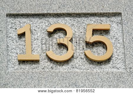 Image of the number 135