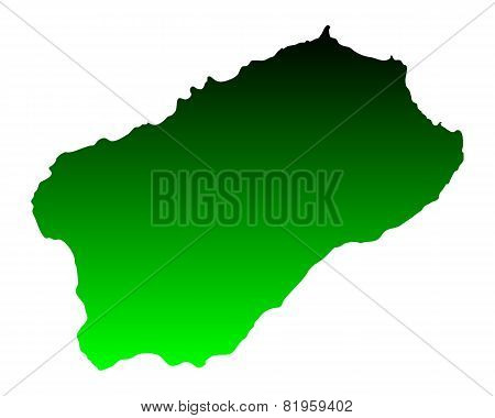 Map Of Santo Antao