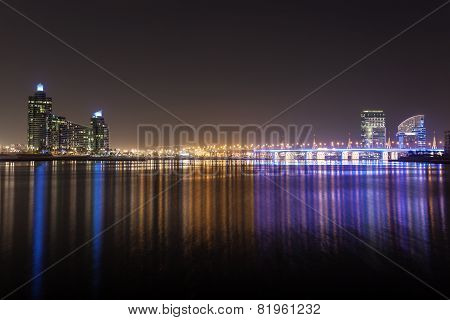 Dubai Creek At Night