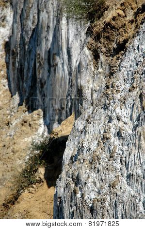 Salt Deposit, A Sedimentary Geological Strata
