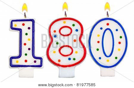 Candles Number One Hundred Eighty