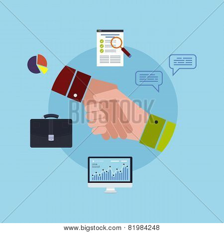 Modern business working elements