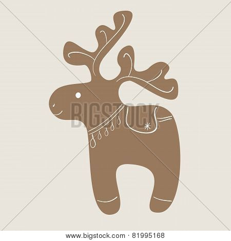 Christmas Reindeer Cookie