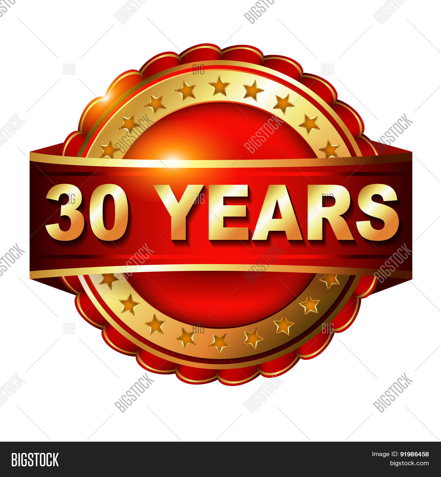 30 Years Anniversary Vector & Photo (Free Trial) | Bigstock