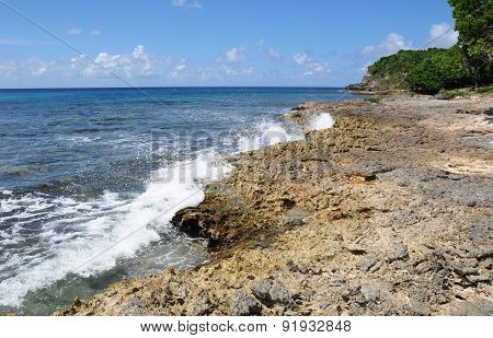 Seaside Of Anse Bertrand In Guadeloupe