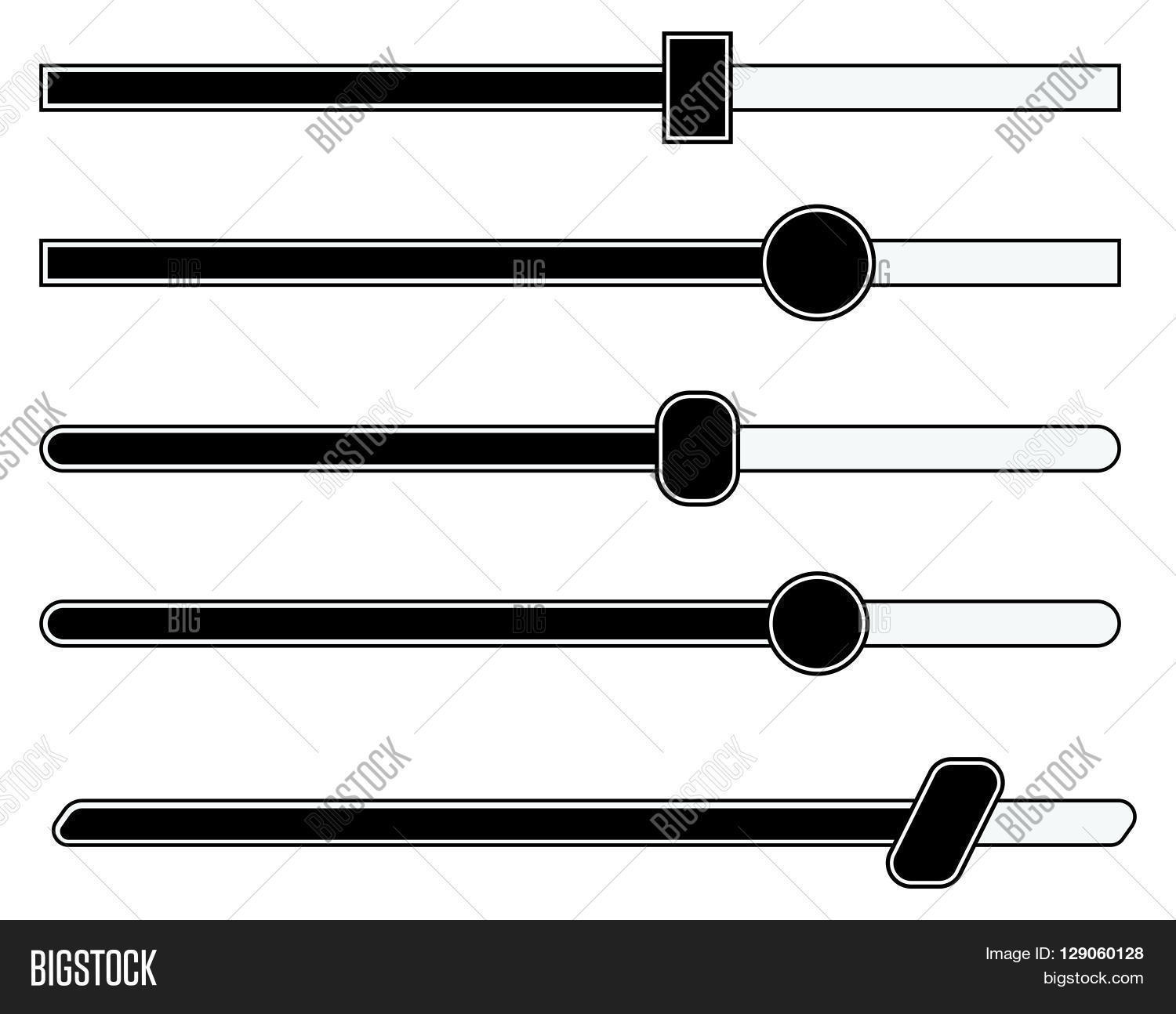 Simple Slider, Fader Vector & Photo (Free Trial) | Bigstock