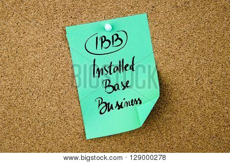 Business Acronym Ibb Installed Base Business