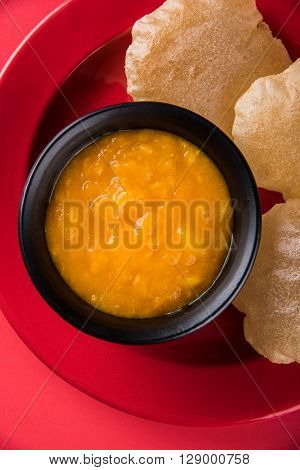 Aamras or Aam Ras Puri: Puri which is an indian fried small bread and alphonso mango pulp is a popular lunch especially during Padwa, the Marathi new year, maharashtrian lunch/dinner menu