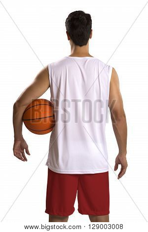 Professional Canadian Basketball Player With Ball.