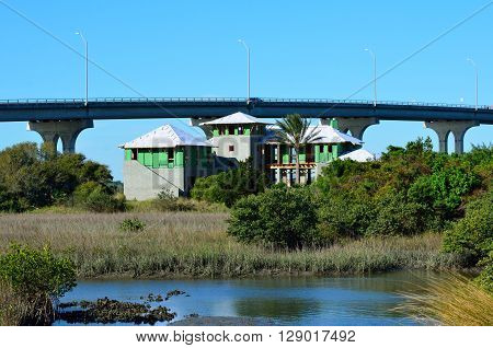 Multi Family Home Construction on the marshland of Florida, USA.