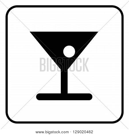 a black and white pictogram on alcoholic beverages