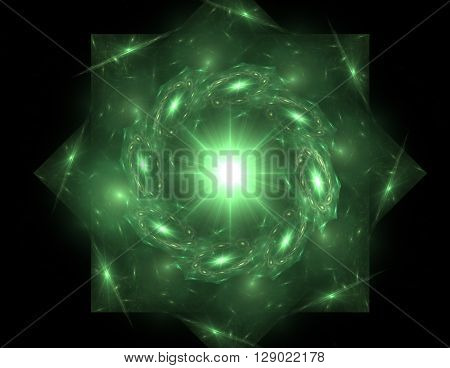 Geometry of Space series. Visually attractive backdrop made of conceptual grids curves and fractal elements suitable as element for layouts on physics mathematics technology science and education