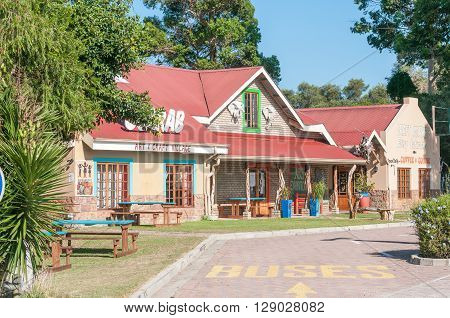 SEDGEFIELD SOUTH AFRICA - MARCH 4 2016: A restaurant and art and crafts centre at The Island in Sedgefield