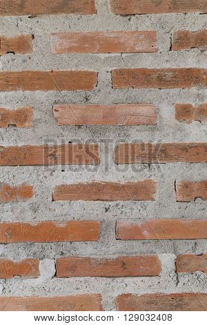 Old brick wall for the backgrounddesign and decoration architecture.