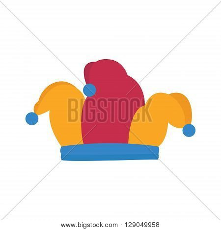 Jester hat joker colorfull hat with pom-poms