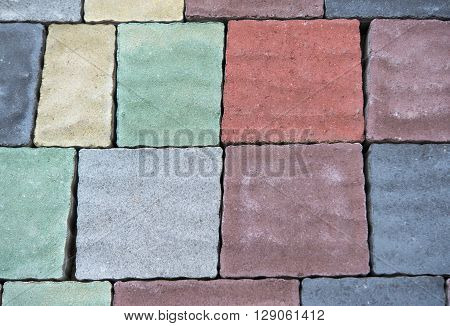 Image colored tratuar in a park in as a background