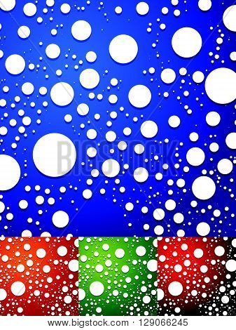 Colorful Background With Random, Scattered Circles. Abstract Dotted, Speckled Background.