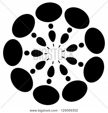 Abstract Circular, Dotted Element.