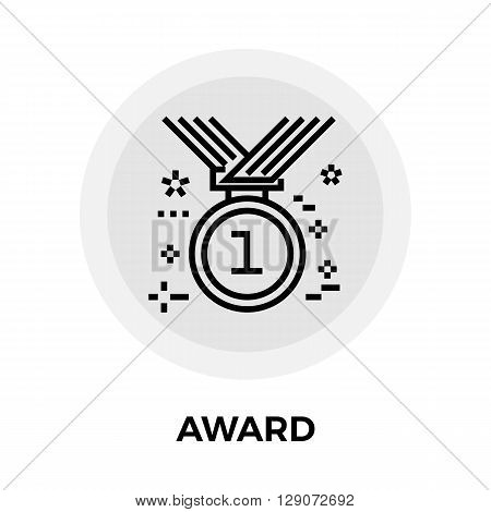 Award Icon Vector. Flat icon isolated on the white background. Editable EPS file. Vector illustration.