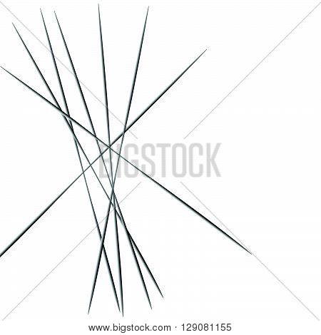 Abstract Chaotic Lines Pattern.