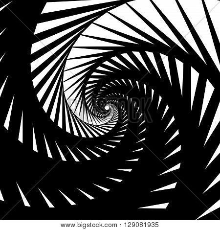 Abstract Background-pattern With Spirally, Vortex Effect