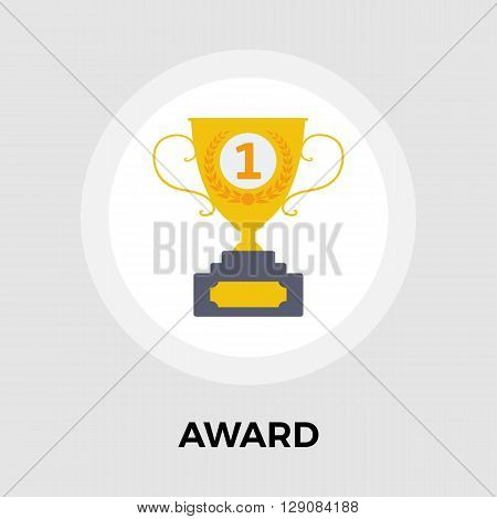 Award Icon Vector. Flat icon isolated on the white background. Editable EPS file. Vector illustration.