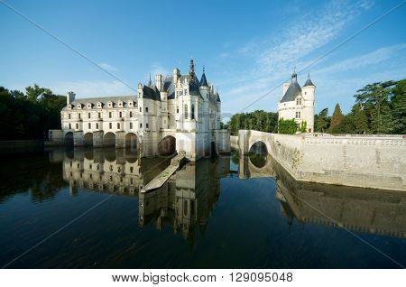 Chenonceau Castle, Loire Valley, France. Known as 
